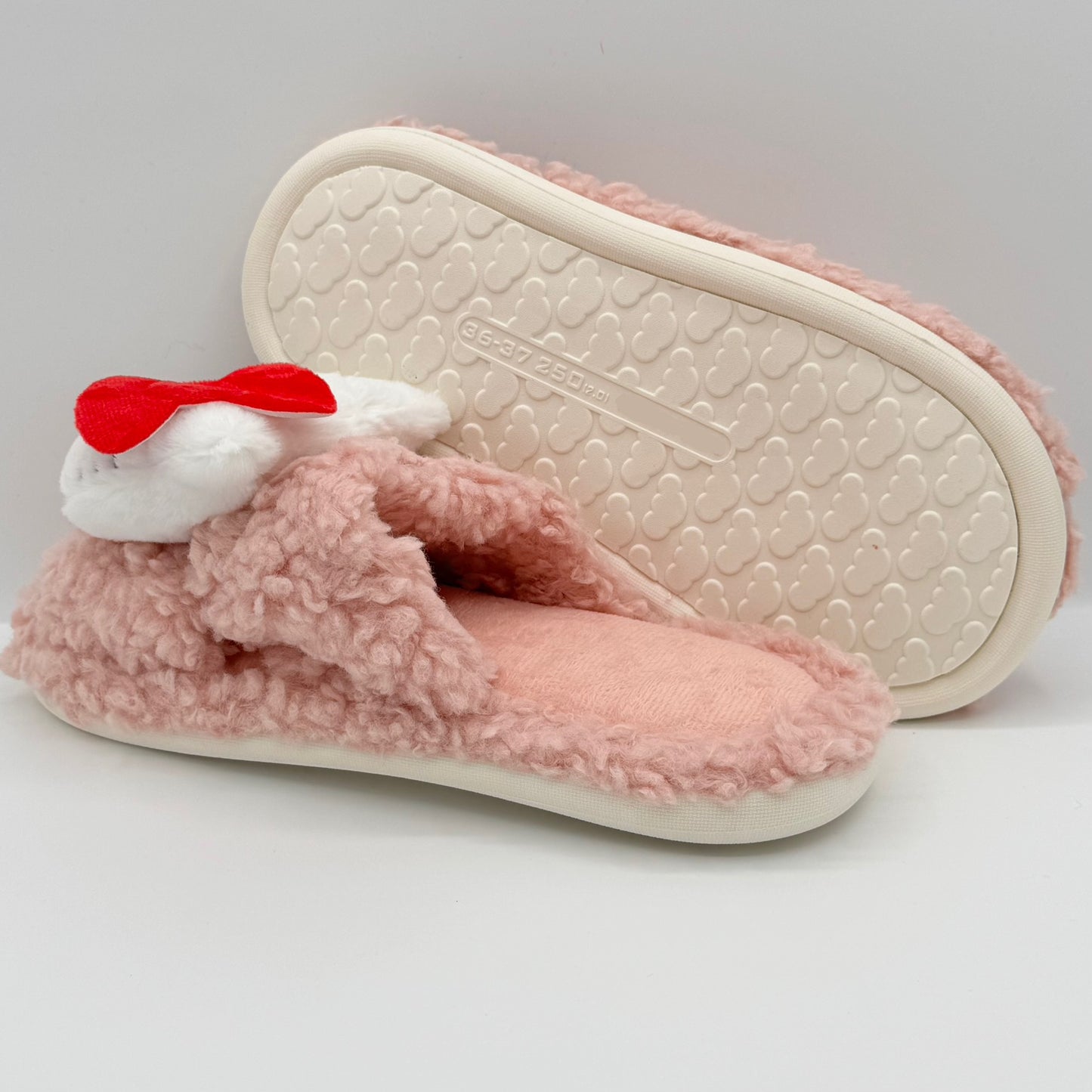 Pink Hello Kitty Fluffy Slippers